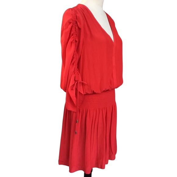 Ramy Brook Lili Tunic Mini Dress Bright Red Size Large - Picture 14 of 14